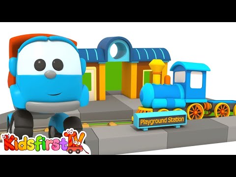 Toy Trucks Playground: TRAIN STATION - Cartoon LEO & LIFTY Construction Games & Puzzles!