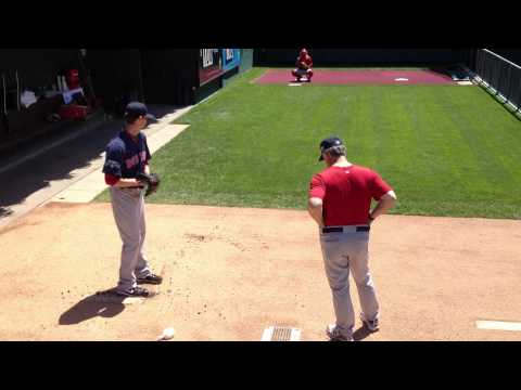 Boston Red Sox Clay Buchholz bullpen session at Citizens Bank Park (5/20/12)