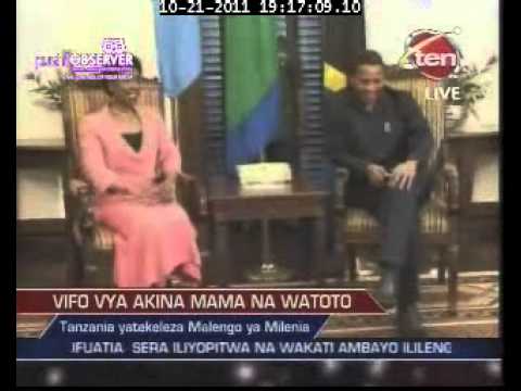 Asha Rose Migiro visited President JK at State House on Ch TEN News 21.10.2011