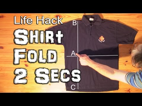 How to Fold a Shirt in Under 2 Seconds