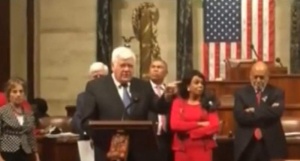 Rep. Jim McDermott (D-WA) speaks during a sit-in protest on June 22, 2016. (YouTube)