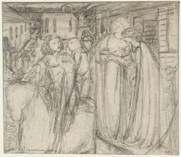 Sir Edward Coley Burne-Jones, Bt ‘Study for 'Buondelmonte's Wedding'’, c.1859