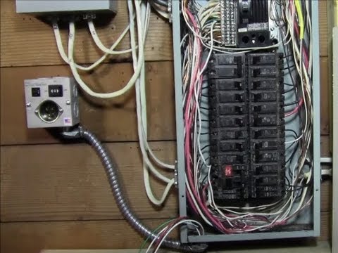 RicksDIY How to Wire generator transfer switch to a circuit breaker panel DIY install Instructions