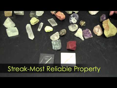 Mineral Characteristics-Hommocks Earth Science Department