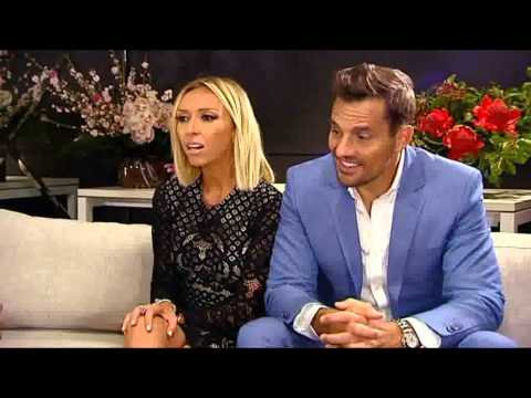 Giuliana and Bill Rancic on the couch