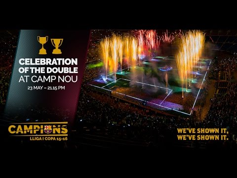 FC Barcelona: Celebrations for the double at Camp Nou