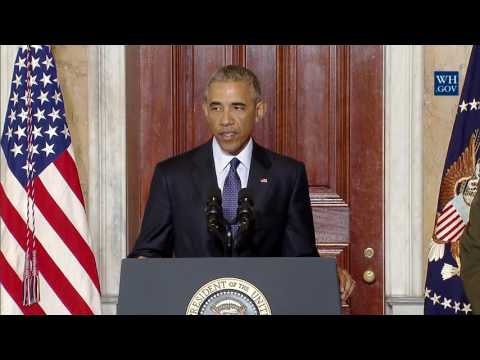 President Obama Delivers a Statement to the Press