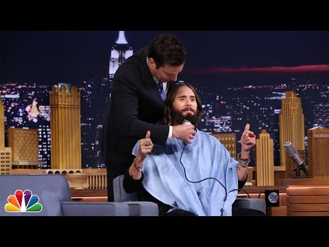 Jimmy Trims Jared Leto's Beard