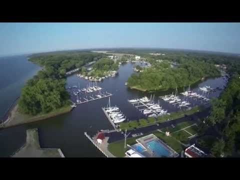 Aerial view of Lake County, Ohio