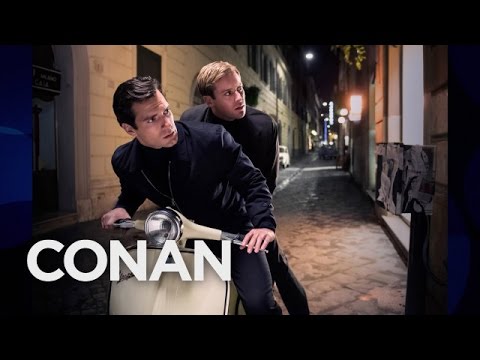 Armie Hammer's Vespa Bromance With Henry Cavill  - CONAN on TBS