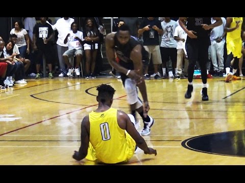 James Harden Goes AT Nick Young! INSANE Drew League Championship!