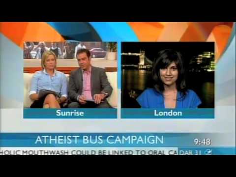 Ariane Sherine on Sunrise - Atheist Bus Campaign