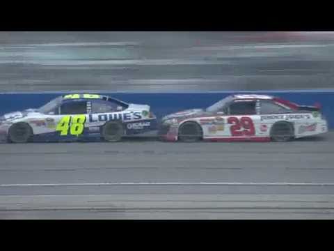 NASCAR 2011 Auto Club Speedway- Exciting FINISH!!!