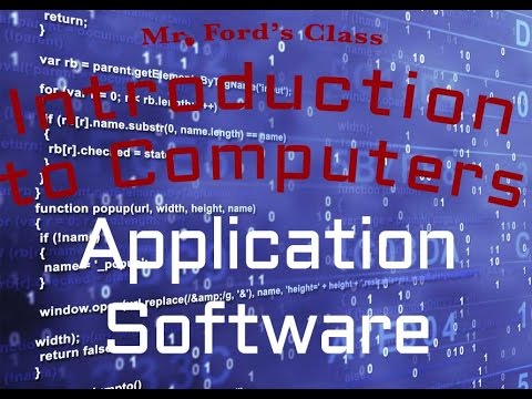 Computer Software : Application Software (03:05)