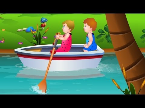 Row Row Row Your Boat Nursery Rhyme with Lyrics - Lullaby Songs for Babies by ChuChuTV