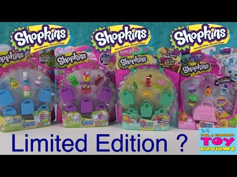 Shopkins Limited Edition FOUND Season 1 2 3 4 Unboxing Opening | PSToyReviews