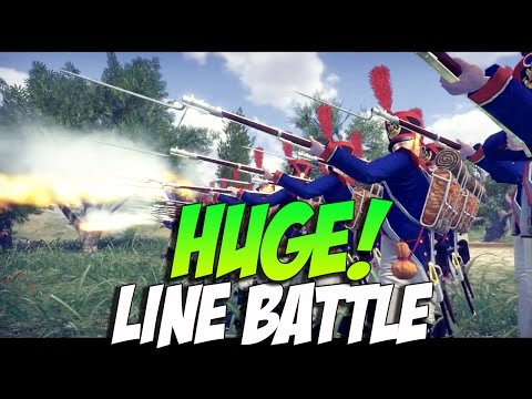 Mount and Blade Warband Napoleonic Wars- Huge Line Battle!