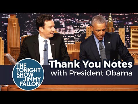 Thank You Notes with President Obama