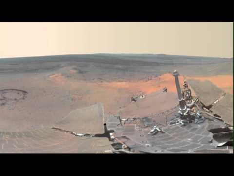 Panoramic view of Mars released by Nasa