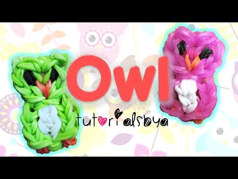 Owl Charm / Mini Figurine Rainbow Loom Tutorial