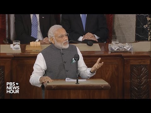 Indian Prime Minister Modi addresses Congress