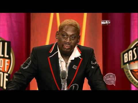 Dennis Rodman's Basketball Hall of Fame Enshrinement Speech