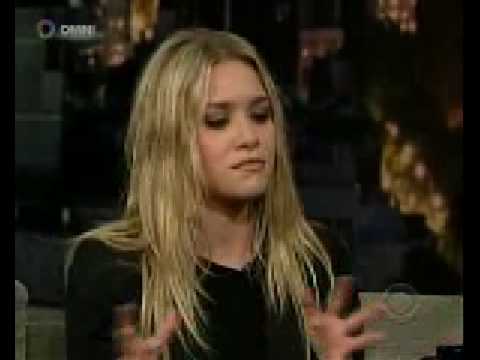 Ashley Olsen on Late Show w David Letterman Oct 30 2008