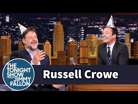 Russell Crowe and Jimmy Share Australian Fairy Bread for His Birthday