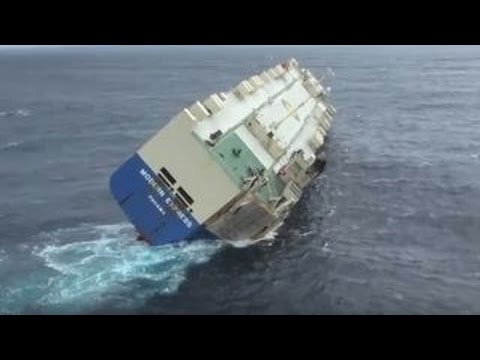 Abandoned cargo ship lists dangerously in Bay of Biscay