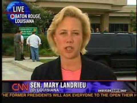 Anderson Cooper biatching out Mary Landrieu over Katrina