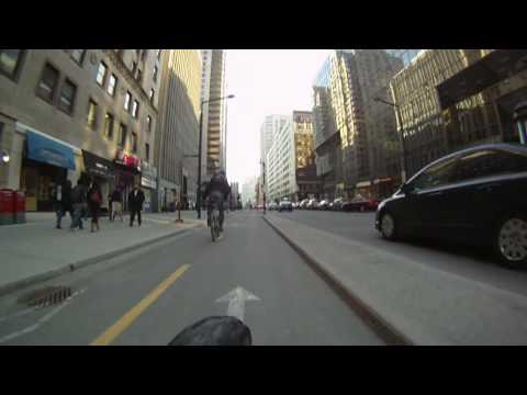 Downtown Montreal & McGill University on a bike