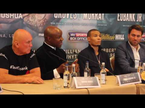 BITTER! - CHRIS EUBANK SNR (ENGLISH) & DAVE COLDWELL ENGAGE IN RAGING ARGUMENT @ PRESS CONFERENCE