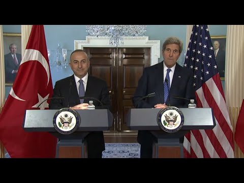 Secretary Kerry Delivers Remarks With Turkish Minister of Foreign Affairs Cavusoglu