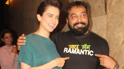 Kangana Ranaut attended the special screening of Anurag Kashyap's 'Raman  Raghav 2.0' on Thursday night. Photo: Viral Bhayani