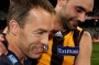 Backing his boys: Alastair Clarkson with Shaun Burgoyne last year.