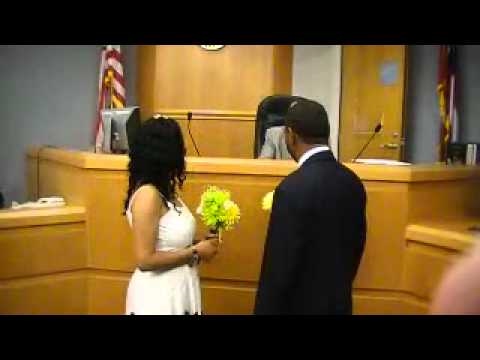 Courthouse wedding of Camelia and Darnell