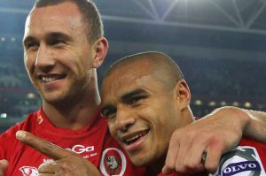 Quade Cooper and Will Genia.