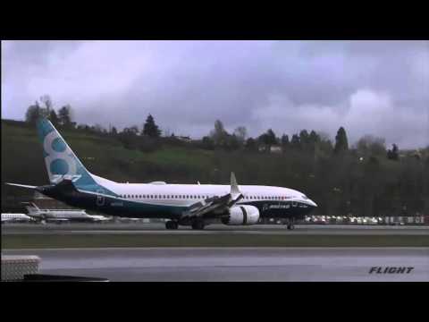 Boeing 737 MAX First Flight, 29th January 2016