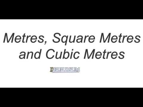 Metre, Square Metre and Cubic Metre