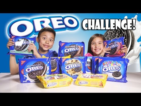 OREO CHALLENGE!!! The Blindfold Cookie Tasting Game Show!