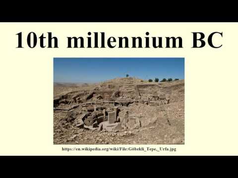 10th millennium BC