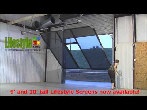 Lifestyle Screens Adds 9'H and 10'H Garage Door Screen