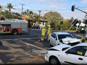 A driver allegedly crashed into numerous cars at an intersection on Warwick Rd and drove off. He has now been charged with manslaughter. 