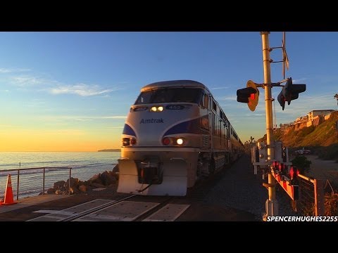 Amtrak Trains in San Clemente, CA (December 1st, 2013)