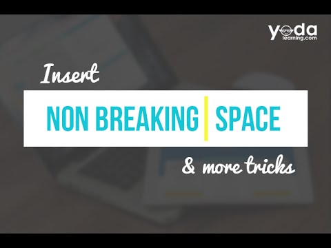 Insert Non-Breaking Space & more word tricks