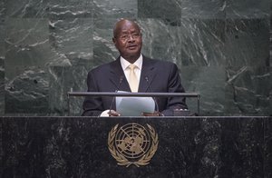 Yoweri Kaguta Museveni, President of the Republic of Uganda, addresses the general debate of the General Assembly’s seventieth session.