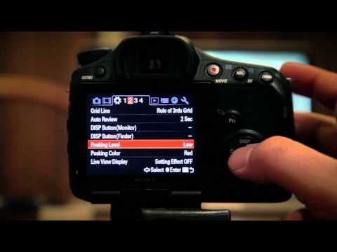 Sony Alpha 57 - (SLT-A57) - Menus and Basic Set-up Explained