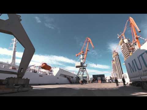 Ro-Ro operations at Port of Baku || Bakı Limanının Ro-Ro Terminalının iş prosesi