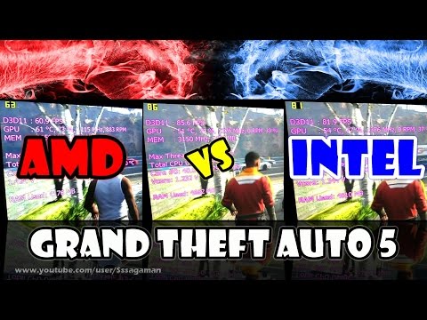 GTA V | CPU WAR: Intel i7 920 vs AMD Phenom II X4 965 Split-screen comparison [REAL FPS]