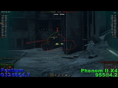 AMD Phenom II X4 955 vs Pentium G3258 (R9 280) 1080@60fps